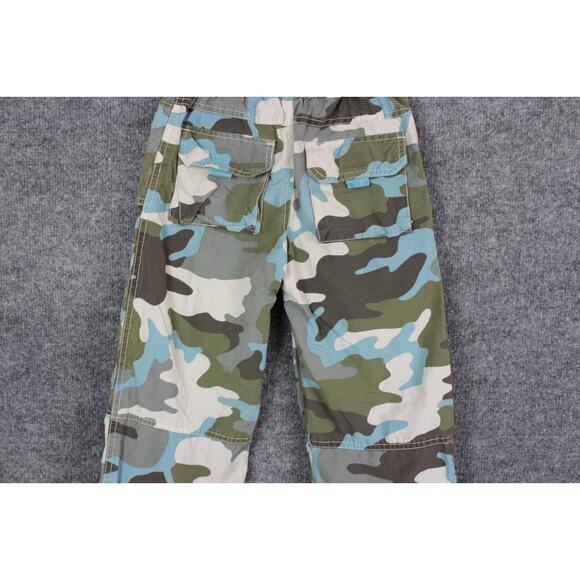 Mini Boden Boys 5-6 Years Camo Cargo Pants Blur, Gray, and Green - Picture 9 of 14